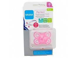Mam baby chupete rosa silicona perfect 0+ Imagen del producto Mam baby chupete rosa silicona perfect 0+