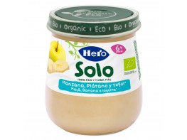 Hero baby solo eco manzana platano y yogur 120g Imagen del producto Hero baby solo eco manzana platano y yogur 120g