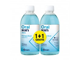 Oralkin Zero pack enjuague bucal antiplaca 500ml+500ml Imagen del producto Oralkin Zero pack enjuague bucal antiplaca 500ml+500ml