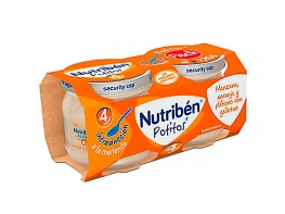 Nutribén Potito Introducción a la merienda: Frutas y galletas. 2x120g Imagen del producto Nutribén Potito Introducción a la merienda: Frutas y galletas. 2x120g