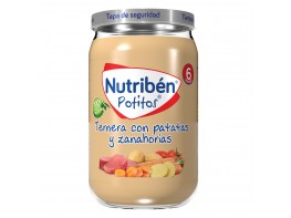 Nutribén Potito ternera con patatas, judias verdes y zanahoria 235gr Imagen del producto Nutribén Potito ternera con patatas, judias verdes y zanahoria 235gr