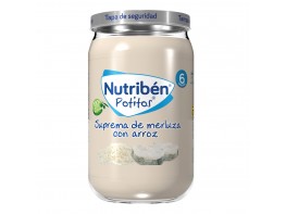 Nutribén Potito suprema de merluza con arroz 235gr Imagen del producto Nutribén Potito suprema de merluza con arroz 235gr