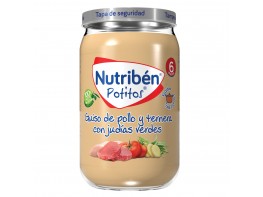 Nutribén potito Recetas tradicionales, guiso de pollo y ternera con
judías 235gr Imagen del producto Nutribén potito Recetas tradicionales, guiso de pollo y ternera con
judías 235gr