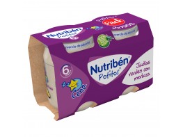 Nutriben bipack cena judias verdes con merluza 2x190g Imagen del producto Nutriben bipack cena judias verdes con merluza 2x190g