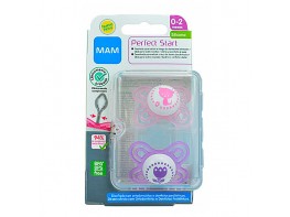 Mam baby chupete rosa perfect start 0-2m Imagen del producto Mam baby chupete rosa perfect start 0-2m