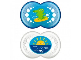 Mam baby chupete azul silicona original 16+ Imagen del producto Mam baby chupete azul silicona original 16+