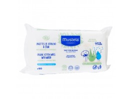 Mustela toallitas de agua de algodón bio 60u Imagen del producto Mustela toallitas de agua de algodón bio 60u