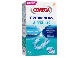 Corega Ortodoncias y Férulas tabletas limpiadoras para férulas 66tabs Imagen del producto Corega Ortodoncias y Férulas tabletas limpiadoras para férulas 66tabs