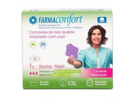 Farmaconfort Compresa tela lavable noche con alas 1u Imagen del producto Farmaconfort Compresa tela lavable noche con alas 1u