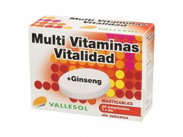 Vallesol multivitaminas vitalidad ginseng 24 cápsulas Imagen del producto Vallesol multivitaminas vitalidad ginseng 24 cápsulas