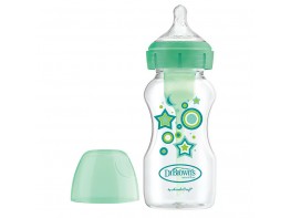 Dr.Brown's biberón b/ancha verde estr.options+ 270ml Imagen del producto Dr.Brown's biberón b/ancha verde estr.options+ 270ml