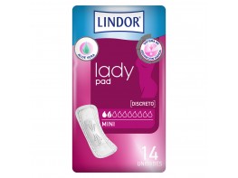 Lindor Lady pad mini 2 gotas 14u Imagen del producto Lindor Lady pad mini 2 gotas 14u