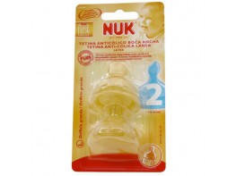 Nuk Tetina fist choice látex boca ancha talla 2 orificio L 2uds Imagen del producto Nuk Tetina fist choice látex boca ancha talla 2 orificio L 2uds