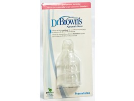 Dr.Brown's tetina estandar prematuro 2u Imagen del producto Dr.Brown's tetina estandar prematuro 2u