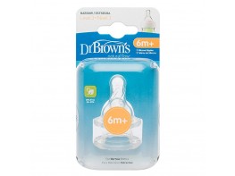 Dr.Brown's tetina options +6 meses 2u Imagen del producto Dr.Brown's tetina options +6 meses 2u
