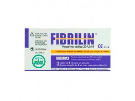 Fibrilin heparina sodica 15 viales x 5ml Imagen del producto Fibrilin heparina sodica 15 viales x 5ml