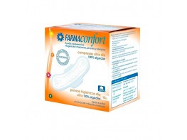 COMPRESA FARMACONFORT DIA ALGODON 10UND. Imagen del producto COMPRESA FARMACONFORT DIA ALGODON 10UND.
