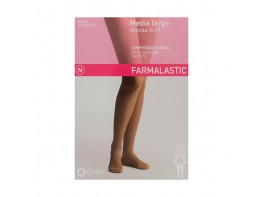 Imagen del producto Farmalastic Media Larga con Blonda Normal talla M capuchino