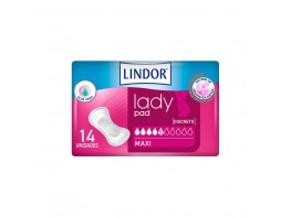 Lindor Lady pad maxi 5 gotas 14u Imagen del producto Lindor Lady pad maxi 5 gotas 14u