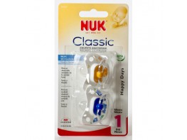Nuk chupete de silicona talla 1 2u Imagen del producto Nuk chupete de silicona talla 1 2u