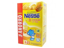 Nestlé papilla 8 cereales con miel y bifidus 725g Imagen del producto Nestlé papilla 8 cereales con miel y bifidus 725g