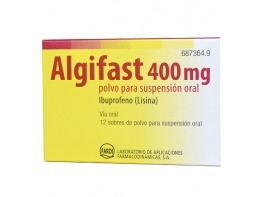 Imagen del producto Algifast 400 mg polvo para suspensión oral 12 sobres