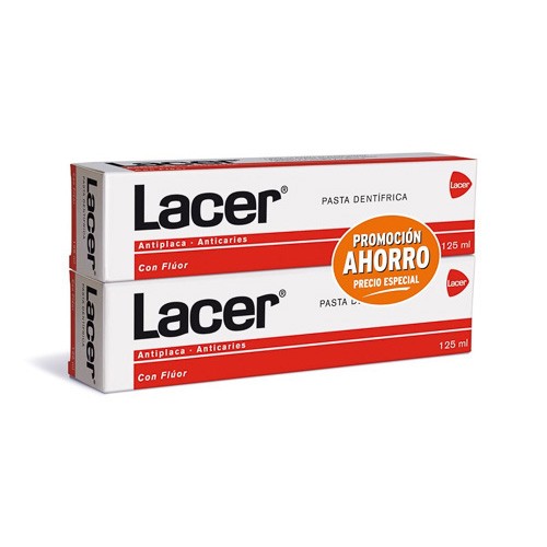 Lacer Pasta dental PROMO 125ml x 2uds Imagen de Lacer Pasta dental PROMO 125ml x 2uds