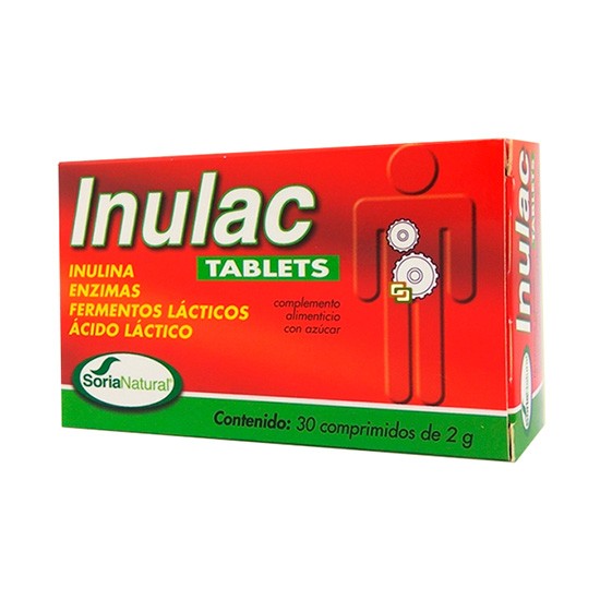 Soria Natural Inulac tablets 30 comprimidos Imagen de Soria Natural Inulac tablets 30 comprimidos