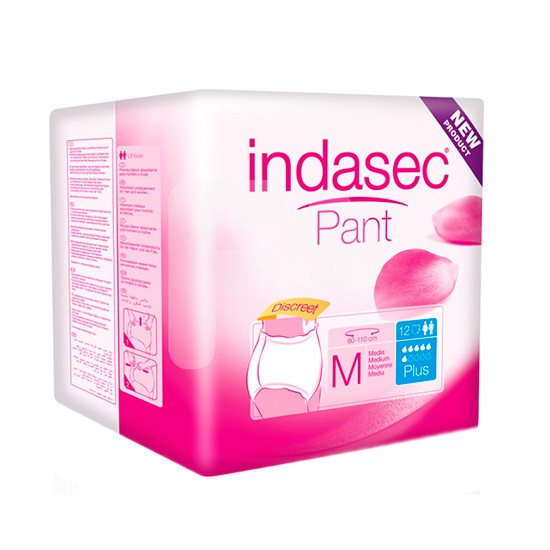 Indasec Pant Plus t/mediana 12+6uds Imagen de Indasec Pant Plus t/mediana 12+6uds