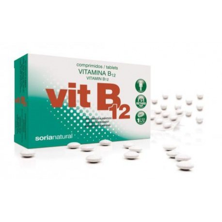 Soria Natural vitamina B12 liberación sostenida 1000mg 200 comprimidos Imagen de Soria Natural vitamina B12 liberación sostenida 1000mg 200 comprimidos