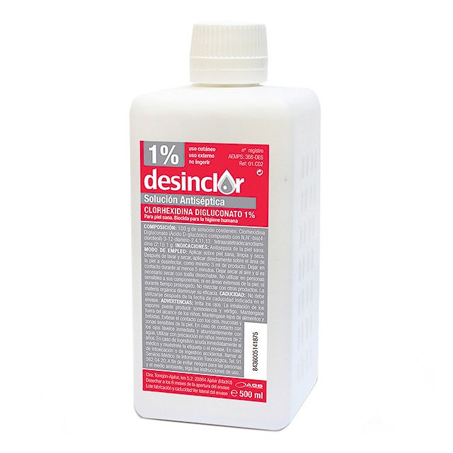 Desinclor Desinclor solucion antiseptica 500ml Imagen de Desinclor Desinclor solucion antiseptica 500ml