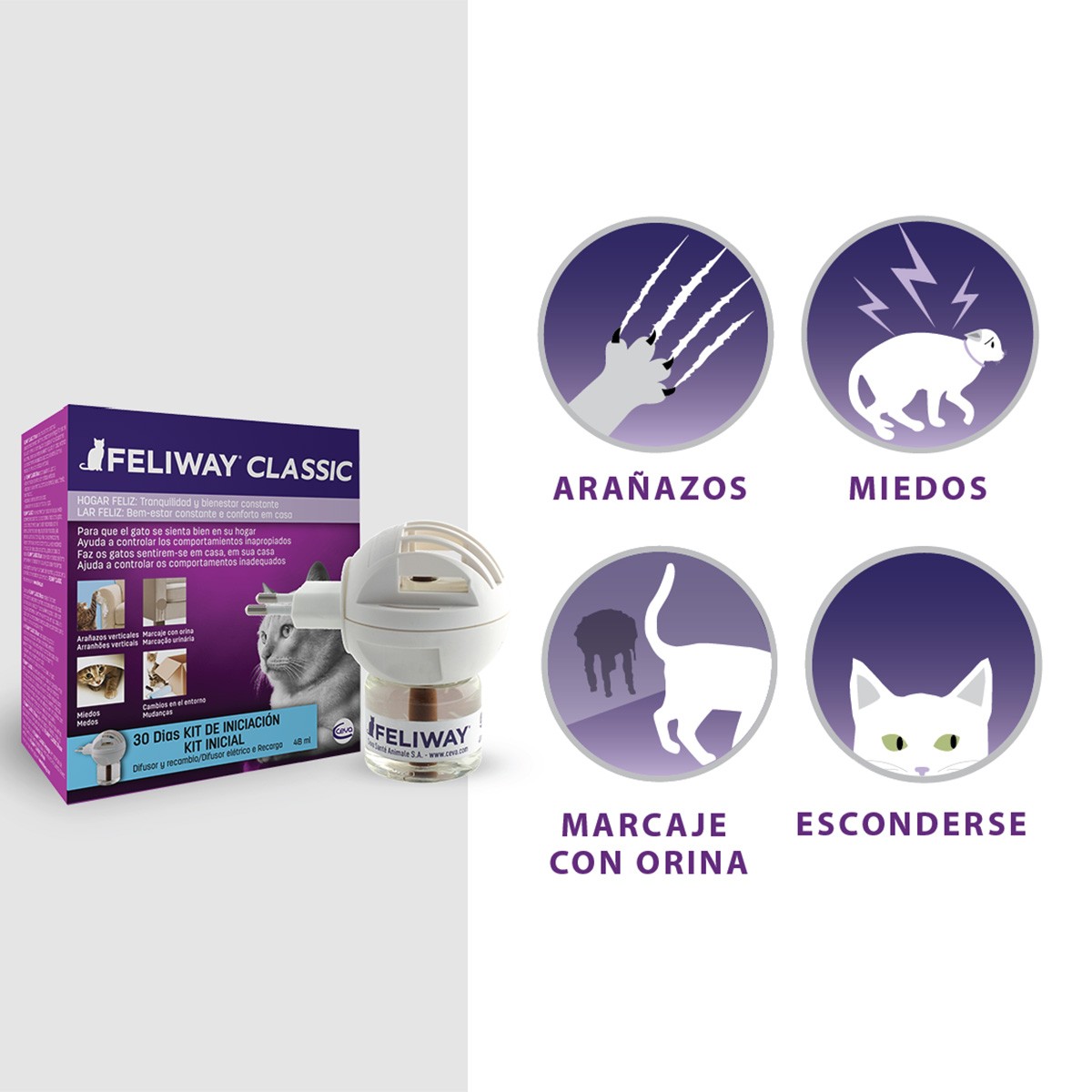 Imagen de Ceva Feliway difusor + rec 48ml 1 mes