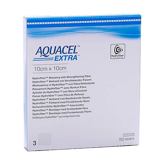 Aquacel extra 10x10cm 10 apositos Imagen de Aquacel extra 10x10cm 10 apositos