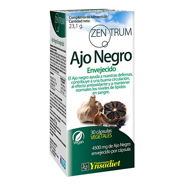 Ynsadiet Zentrum ajo negro envej 30cap Imagen de Ynsadiet Zentrum ajo negro envej 30cap