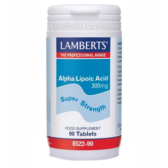 Lamberts Ácido alfa lipoico 90 tabletas ref-8522 Imagen de Lamberts Ácido alfa lipoico 90 tabletas ref-8522