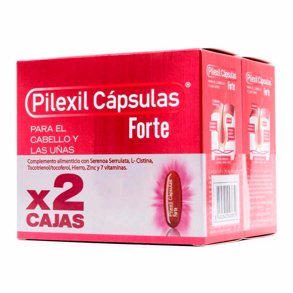 Pilexil anticaida forte 100 capsulas duplo Imagen de Pilexil anticaida forte 100 capsulas duplo