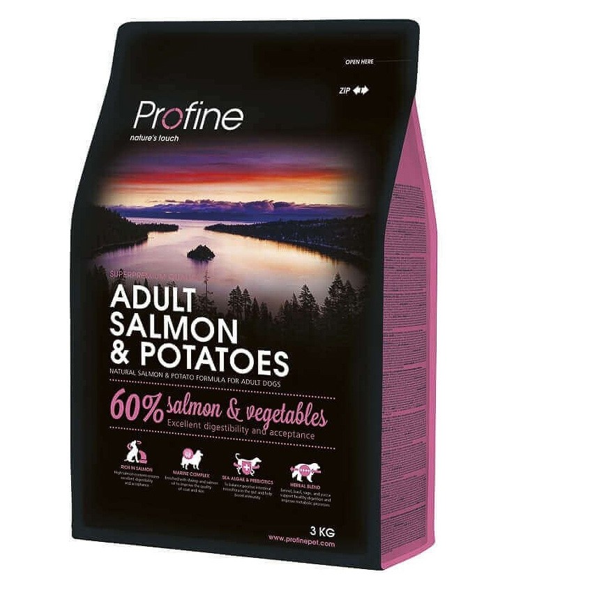 Profine Adult Salmón pienso hipoalergénico para perros adultos 3kg Imagen de Profine Adult Salmón pienso hipoalergénico para perros adultos 3kg