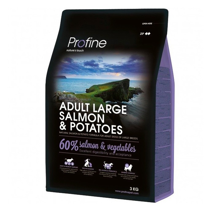 Profine Adult Large Salmón alimento para perros adultos grandes 3kg Imagen de Profine Adult Large Salmón alimento para perros adultos grandes 3kg