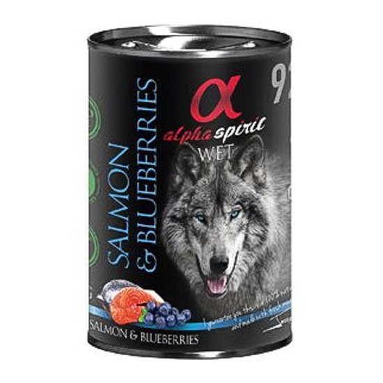 Alpha Spirit As lata salmón arándanos 6x400g Imagen de Alpha Spirit As lata salmón arándanos 6x400g