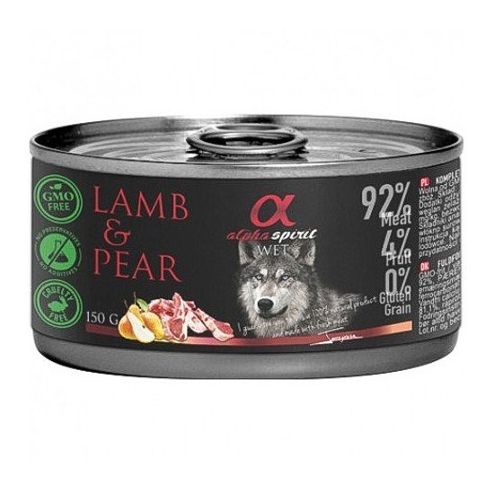 Alpha Spirit As lata cordero pera 6x400g Imagen de Alpha Spirit As lata cordero pera 6x400g