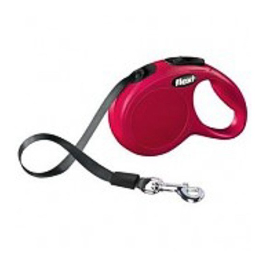 Flexi New Classic M correa extensible roja 5m 1u Imagen de Flexi New Classic M correa extensible roja 5m 1u