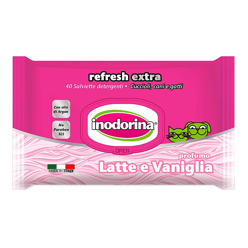 Inodorina toallitas refresh vainilla 40u Imagen de Inodorina toallitas refresh vainilla 40u