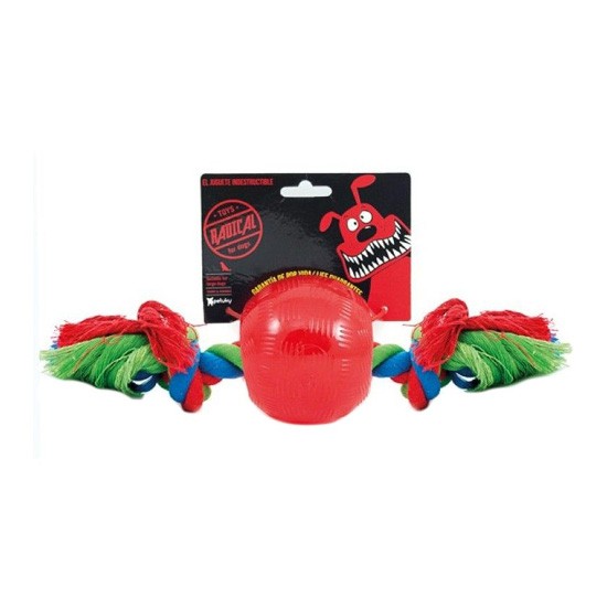 Radical rojo bola con cuerda m 8cm Imagen de Radical rojo bola con cuerda m 8cm