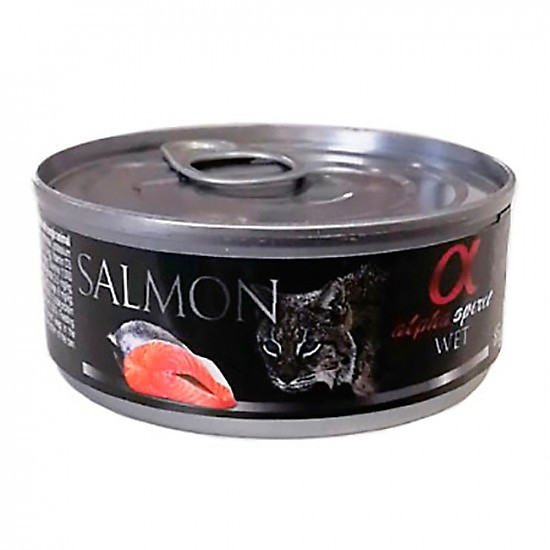 Alpha Spirit lata gato kitten salmón 18 x 85g Imagen de Alpha Spirit lata gato kitten salmón 18 x 85g
