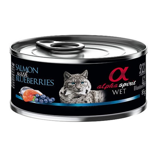 Alpha Spirit lata para gatos de salmón y piña 6 x 200g Imagen de Alpha Spirit lata para gatos de salmón y piña 6 x 200g