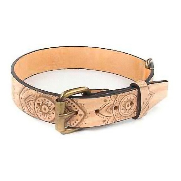 Artleather collar Nobuk flores chakras gatos Imagen de Artleather collar Nobuk flores chakras gatos