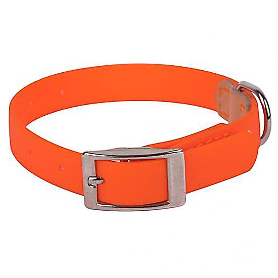 Petuky collar fluo biothane naranja talla l Imagen de Petuky collar fluo biothane naranja talla l