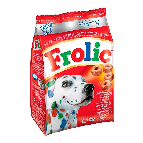 Frolic Frolic perro adulto buey tierno 5x1,5kg Imagen de Frolic Frolic perro adulto buey tierno 5x1,5kg