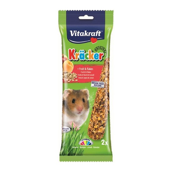 Vitakraft barritas hamsters frutas & copos de cereales 2 uds Imagen de Vitakraft barritas hamsters frutas & copos de cereales 2 uds