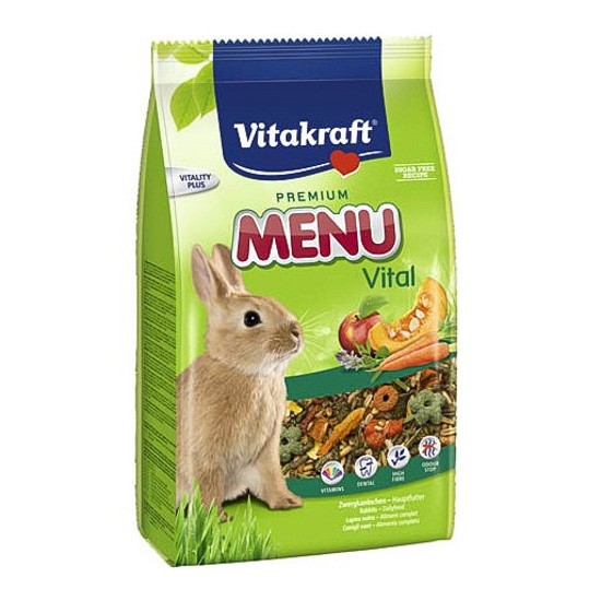Vitakraft Menu premium vital, conejos 3kg Imagen de Vitakraft Menu premium vital, conejos 3kg